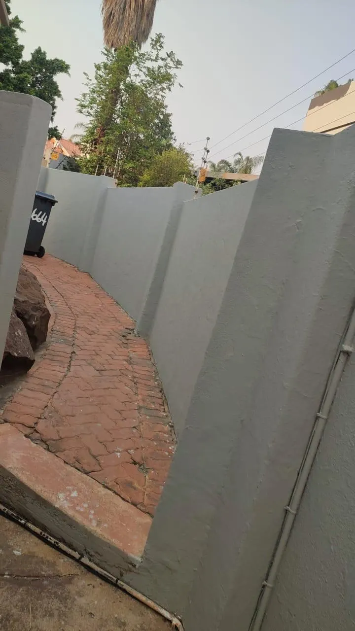 Boundary wall refinishing