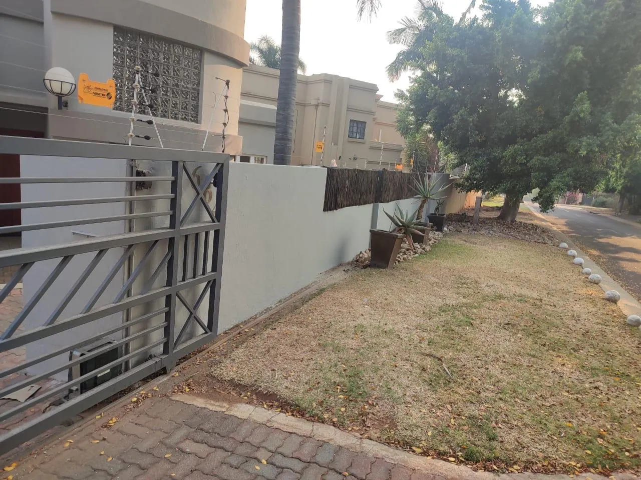 Front boundary wall and gate upgrade