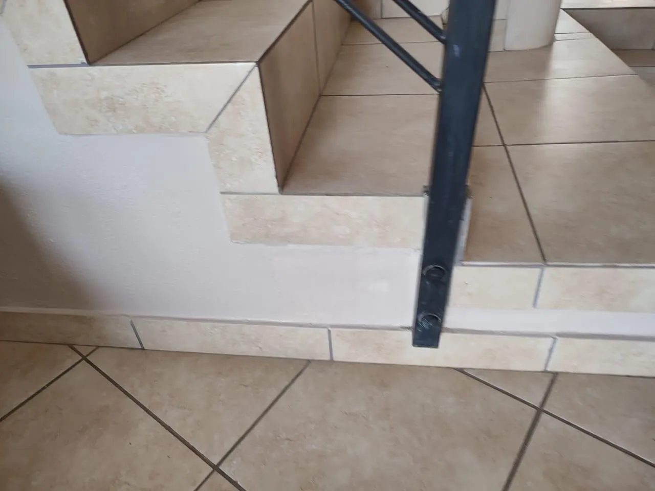 Tiled stair detail