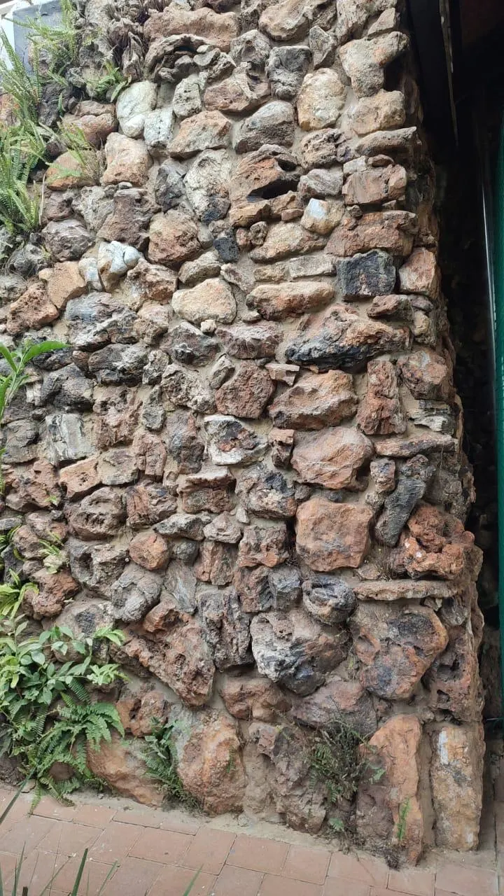 Natural stone feature wall
